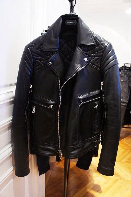 replica balmain jacket leahter